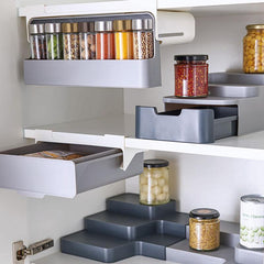 Kitchen Self-Adhesive Wall-Mounted Spice Organizer